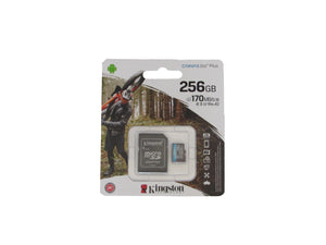 KINGSTON - Memoria Micro SD Canvas Go Plus 256 Gb V30 A2 Con Adaptador
